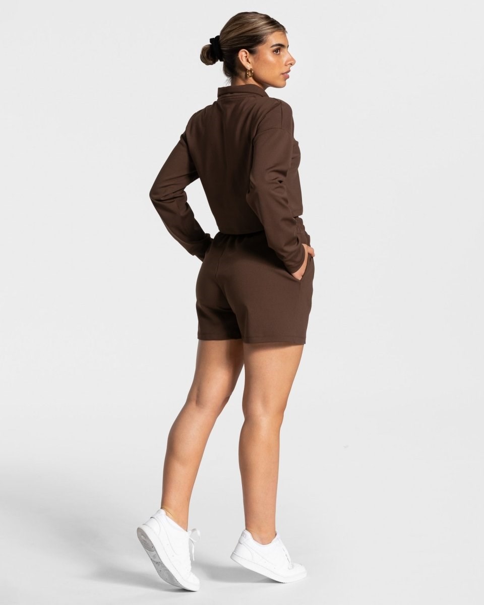 TEVEO Charming Oversized Shorts Braun | OTFM-47136