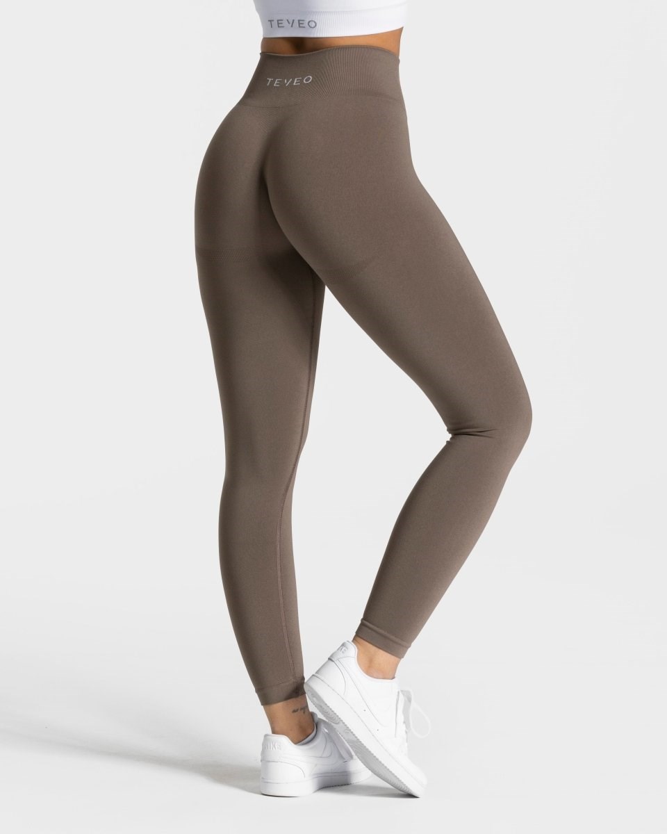 TEVEO Classy Leggings Taupe | PSAJ-06479