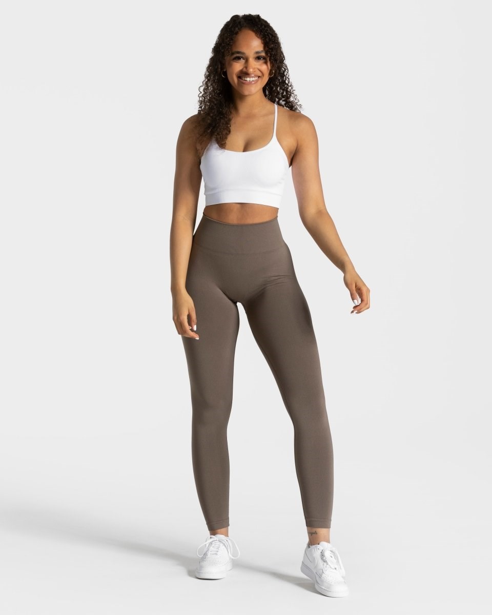 TEVEO Classy Leggings Taupe | PSAJ-06479