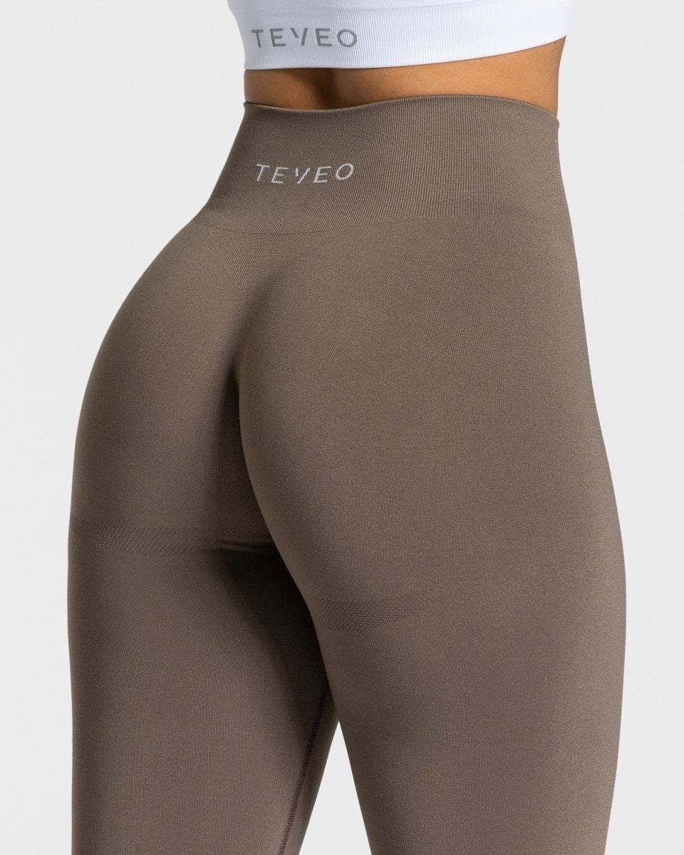 TEVEO Classy Leggings Taupe | PSAJ-06479