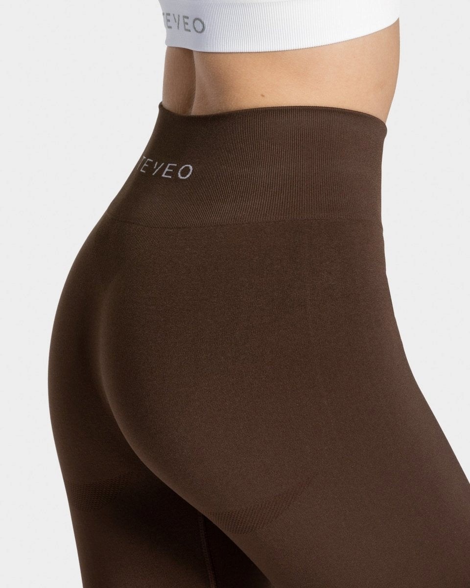 TEVEO Classy Leggings Tmavě Hnědé | MONX-95273