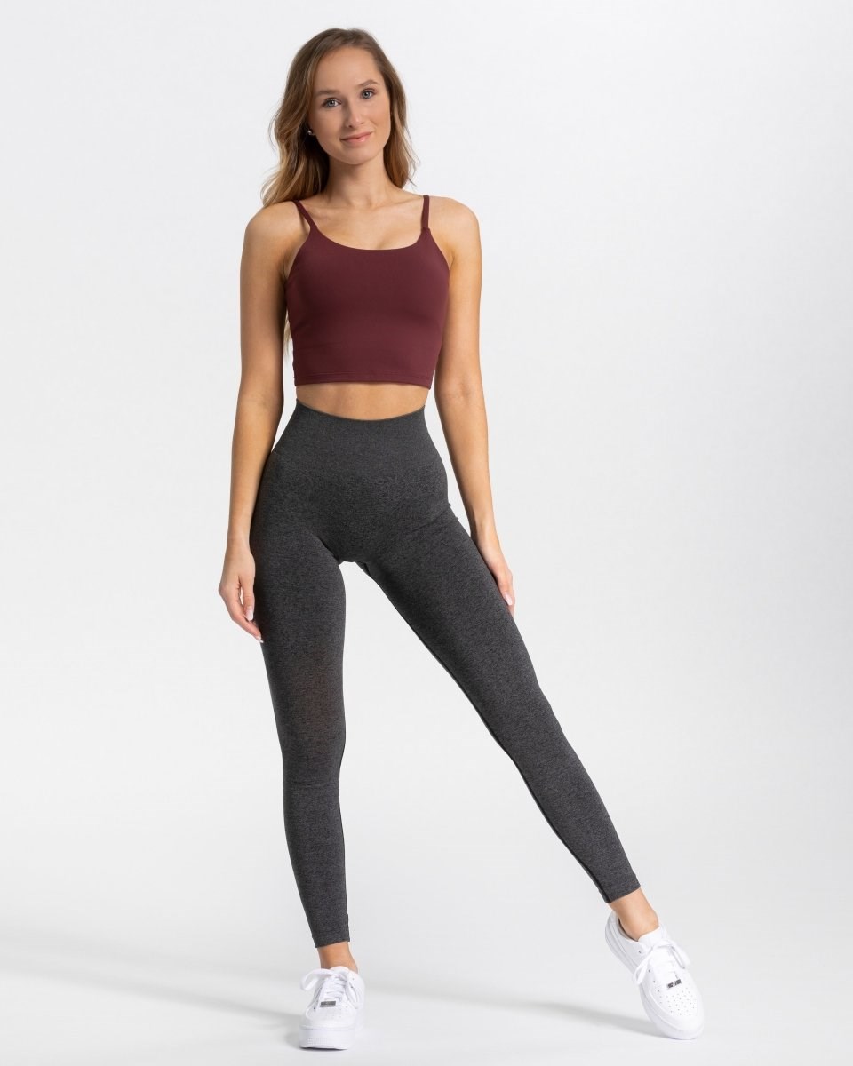 TEVEO Classy Leggings Tmavě Šedé | OEAI-36075