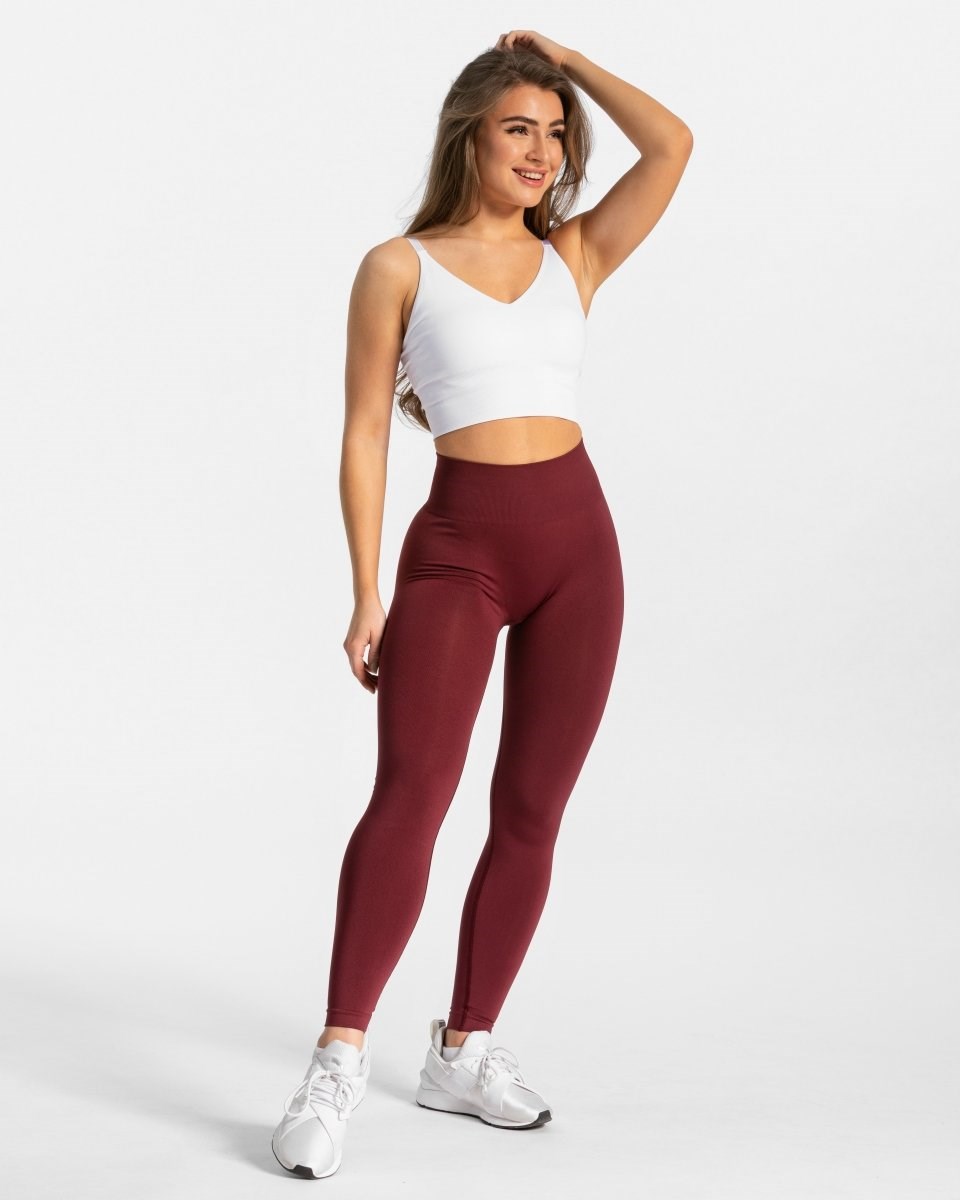 TEVEO Classy Leggings Červené | PQGU-92145
