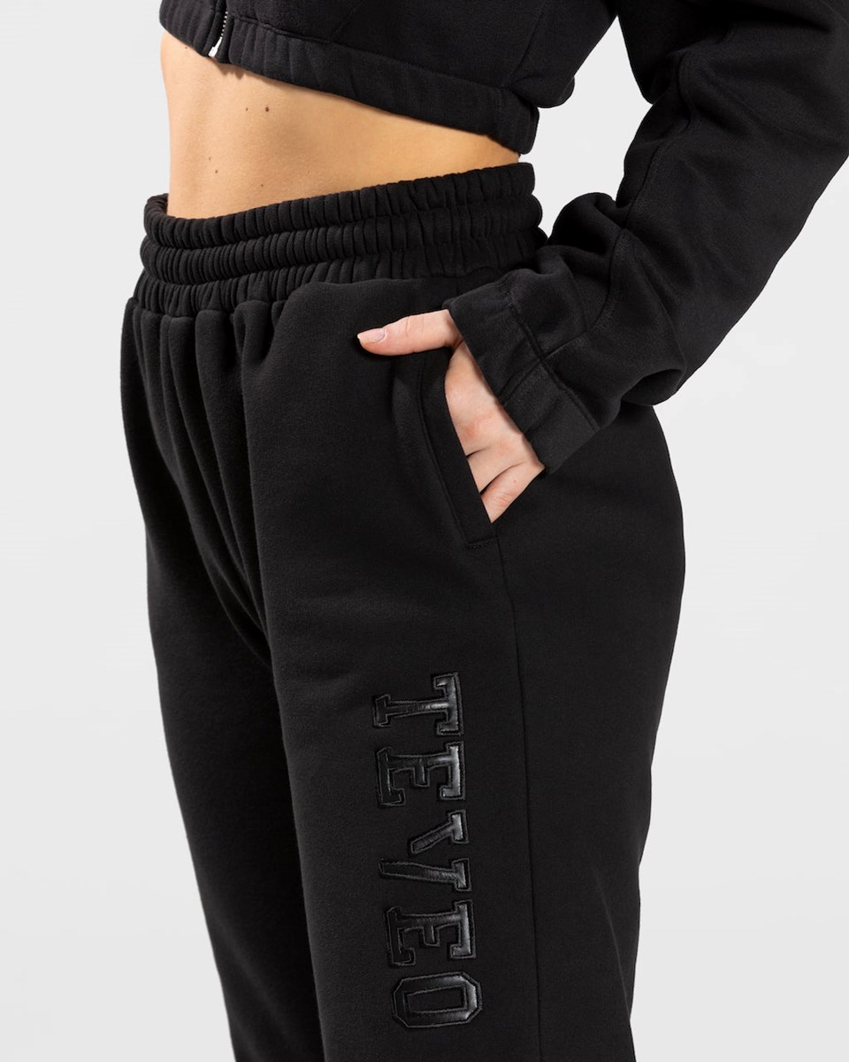 TEVEO College Oversized Jogger Černé | NAER-69184