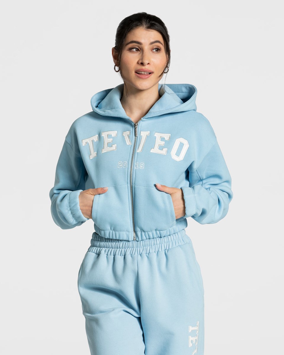 TEVEO College Zip Hoodie Blankyt | OULI-20489