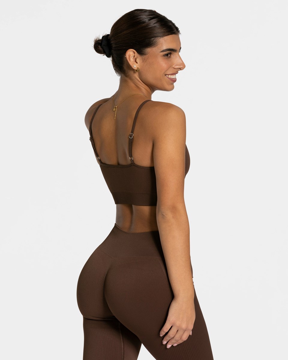 TEVEO Elegantní Bh Tmavě Hnědé | FUJM-28146
