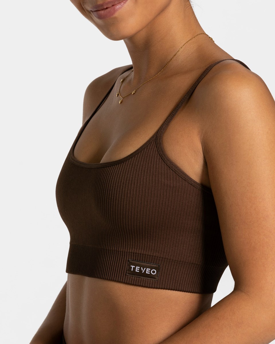 TEVEO Elegantní Bh Tmavě Hnědé | FUJM-28146