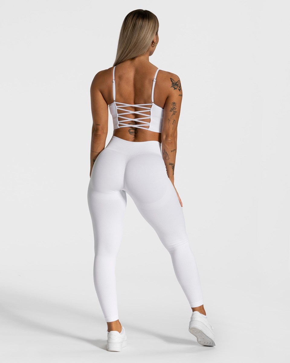 TEVEO Elegantní Cross Top Bílé | DCQV-74269
