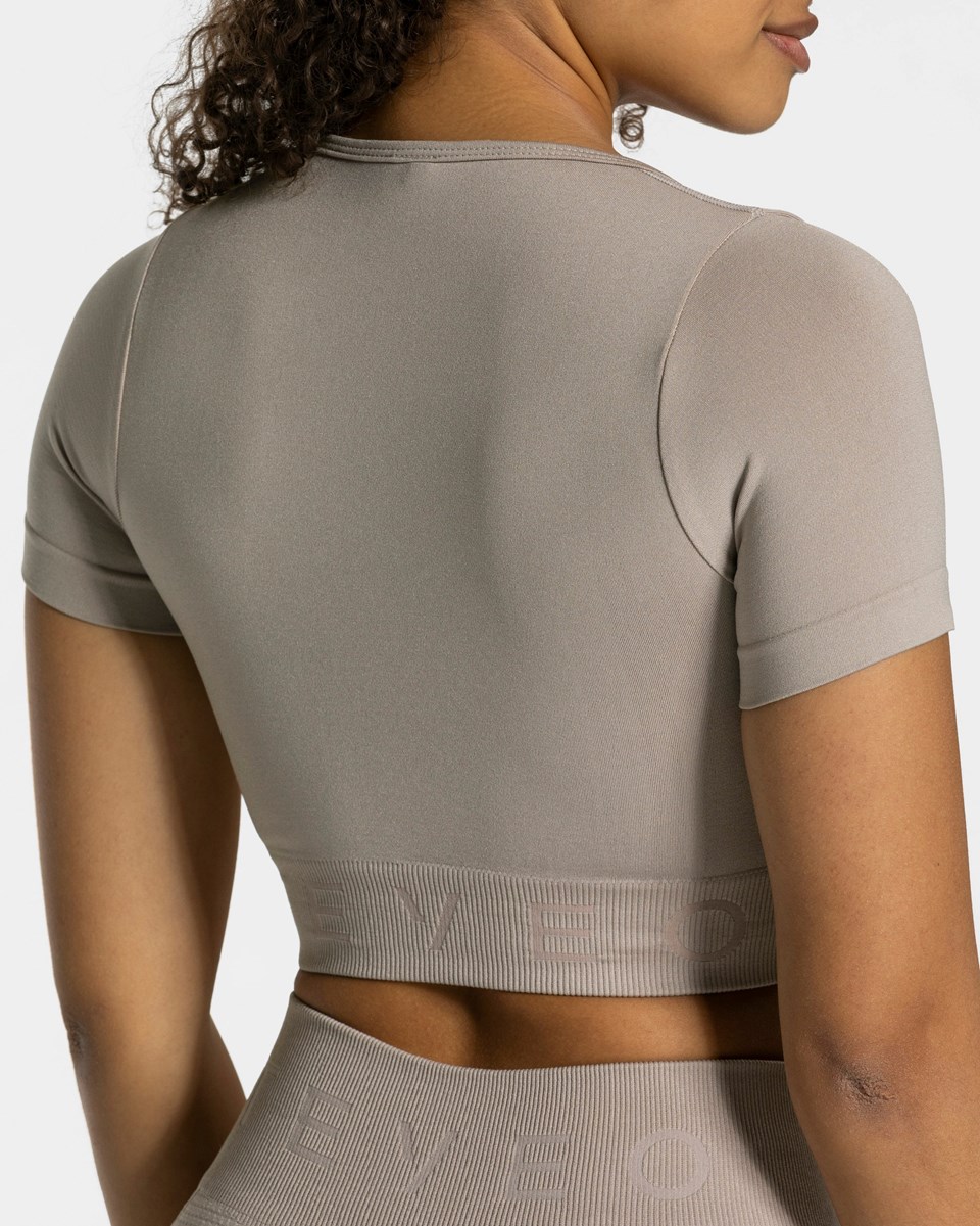 TEVEO Focus Crop Top Dust | OIZH-15048
