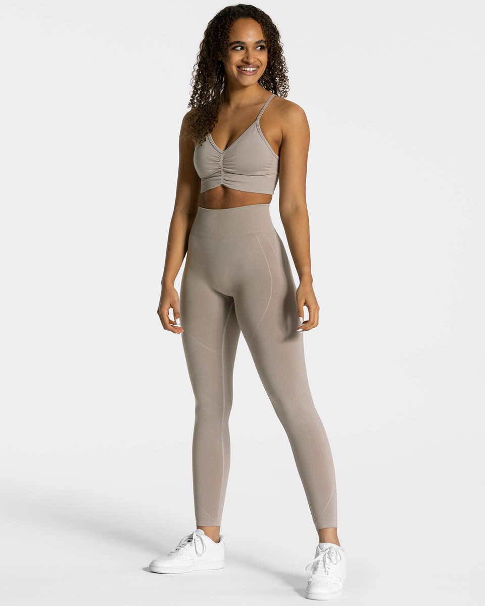 TEVEO Focus Scrunch Leggings Dust | BEXQ-78341