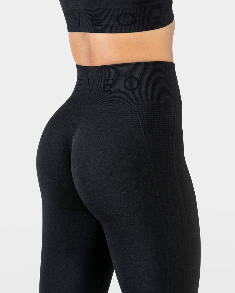 TEVEO Focus Scrunch Leggings Černé | MHWK-48620