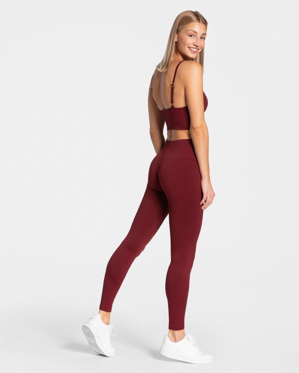 TEVEO Golden Leggings Bordeaux | ODPF-86427