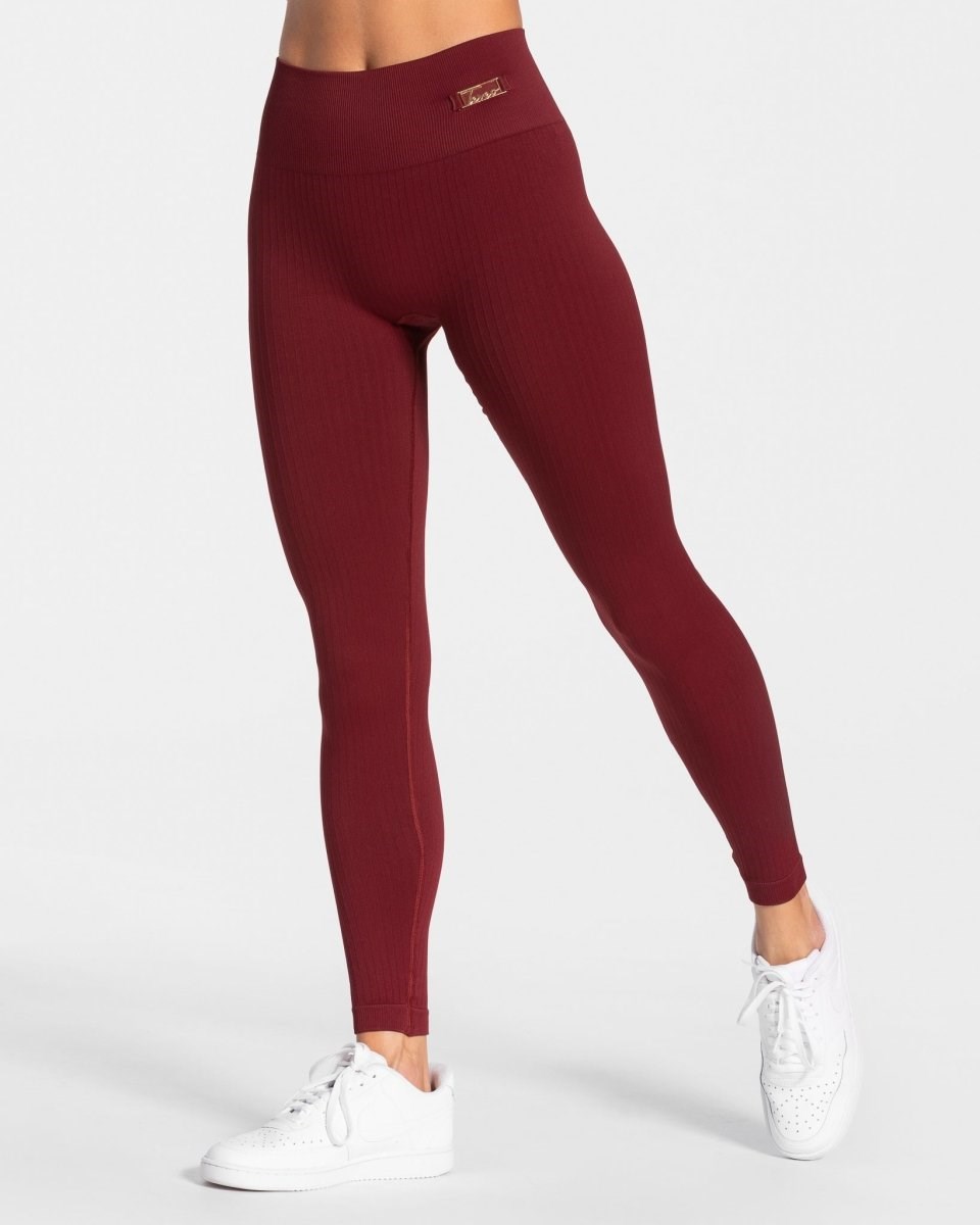 TEVEO Golden Leggings Bordeaux | ODPF-86427