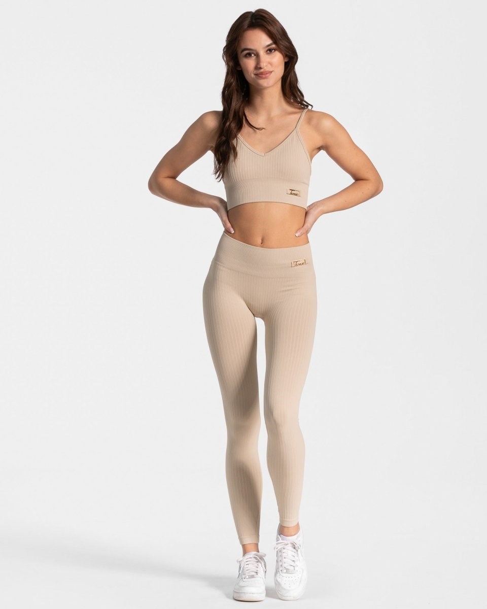TEVEO Golden Leggings Béžový | VBSA-42867