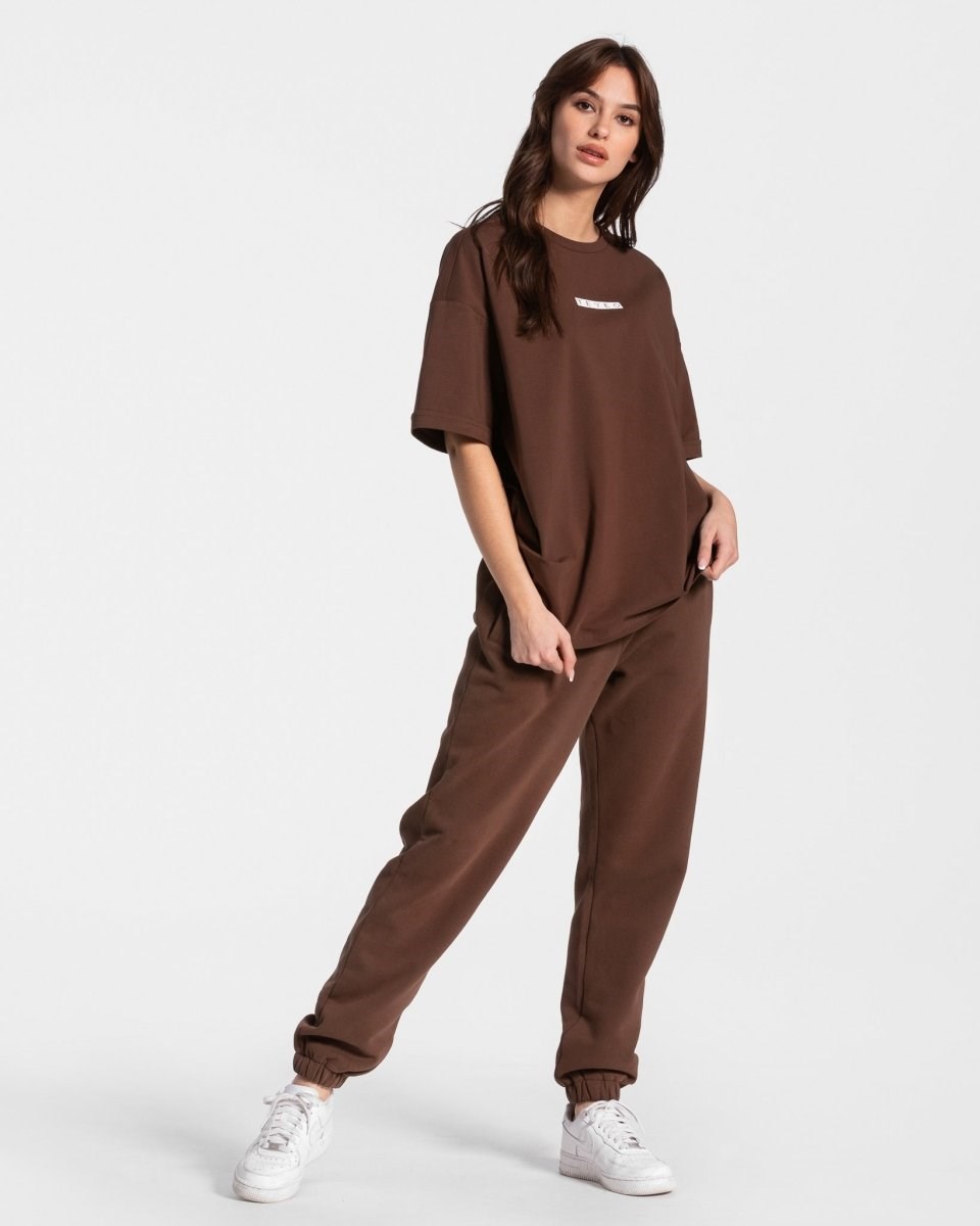TEVEO Iconic Oversized T-Shirt Braun | DSCQ-56187