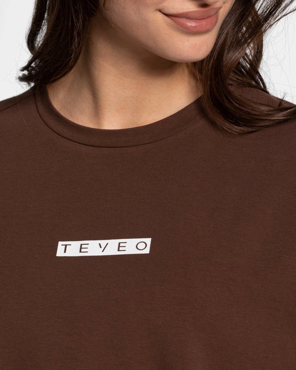 TEVEO Iconic Oversized T-Shirt Braun | DSCQ-56187