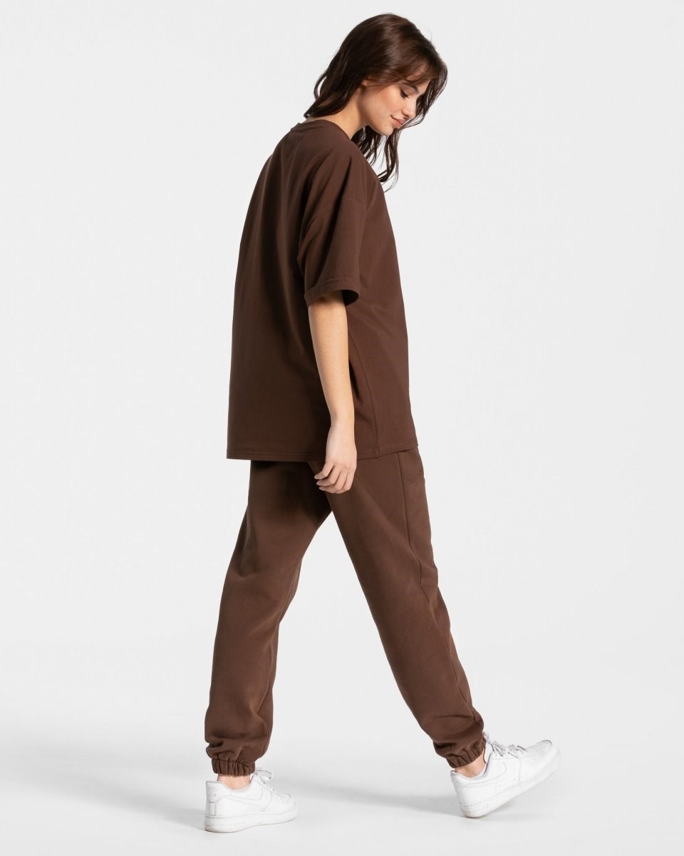 TEVEO Iconic Oversized T-Shirt Braun | DSCQ-56187