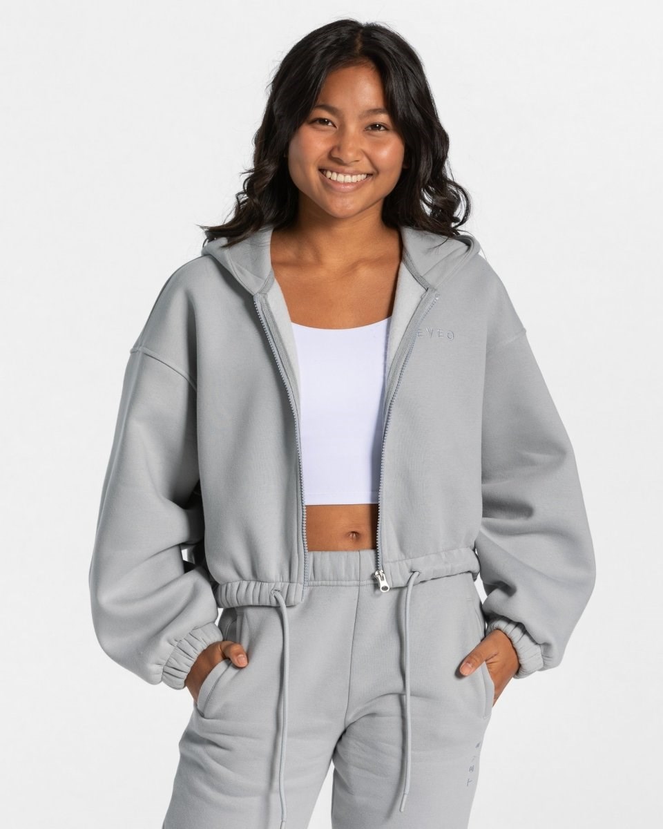 TEVEO Iconic Oversized Zip Hoodie Blankyt | HTEY-97248