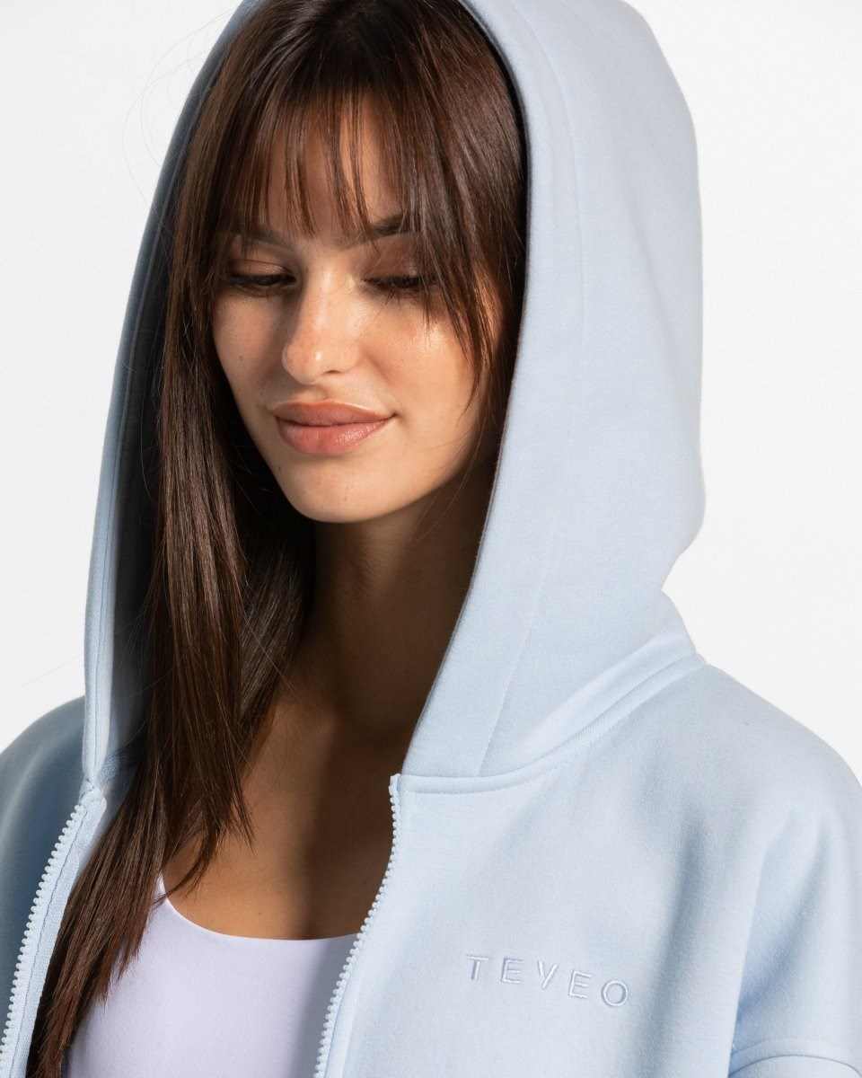 TEVEO Iconic Oversized Zip Hoodie Blankyt | YXLF-20857