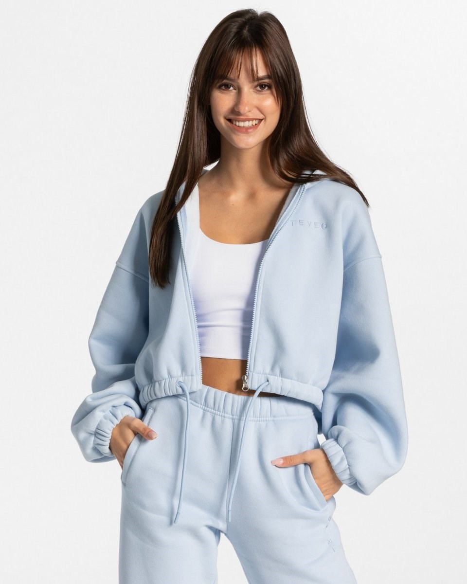 TEVEO Iconic Oversized Zip Hoodie Blankyt | YXLF-20857
