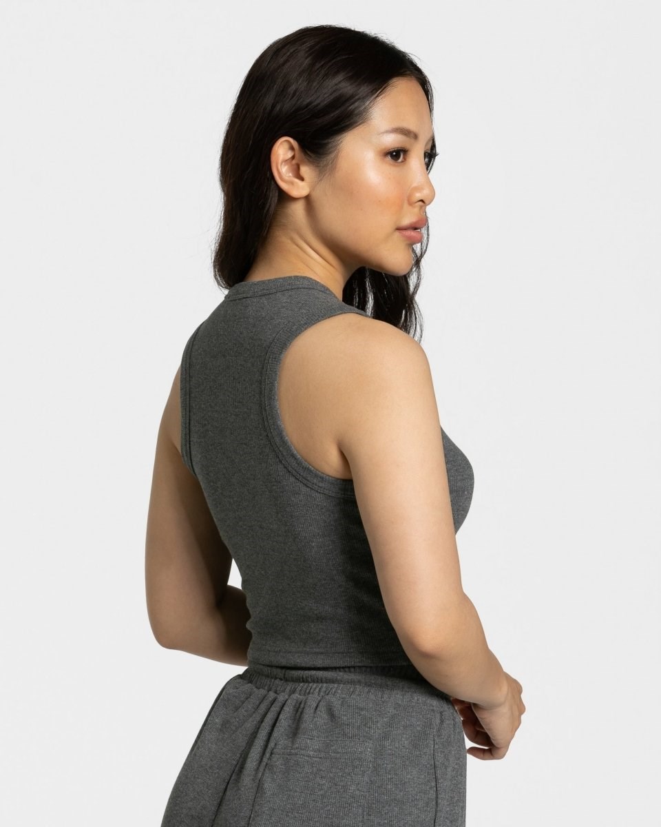 TEVEO Lounge Crop Top Tmavě Šedé | UVAH-25340