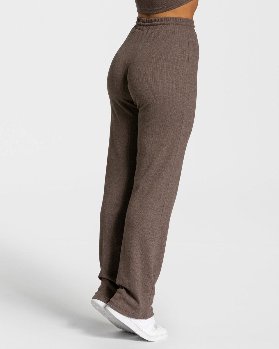 TEVEO Lounge Pants Tmavě Hnědé | MAJX-61425