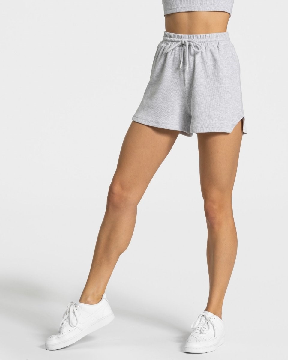TEVEO Lounge Shorts Světle Šedé | YUTQ-53807