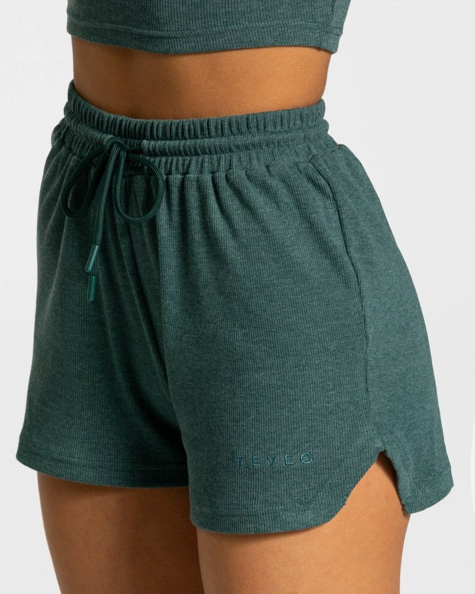 TEVEO Lounge Shorts Tmavě Zelene | ELBJ-84267