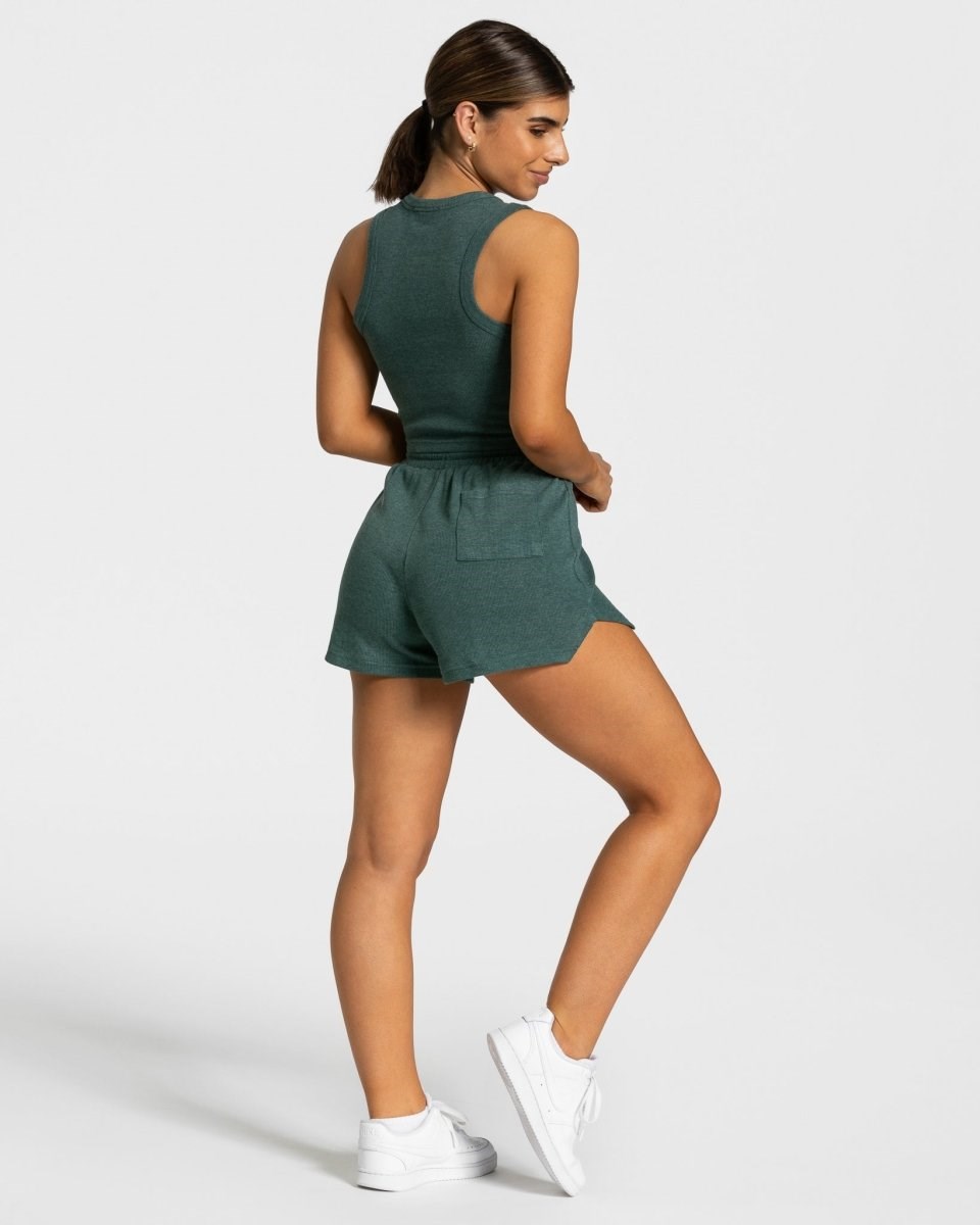 TEVEO Lounge Shorts Tmavě Zelene | ELBJ-84267