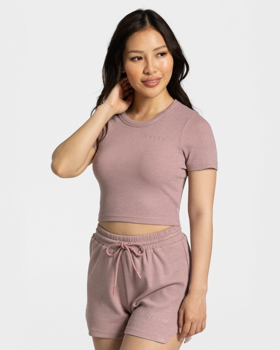 TEVEO Lounge T-Shirt Růžové | VCRB-92458