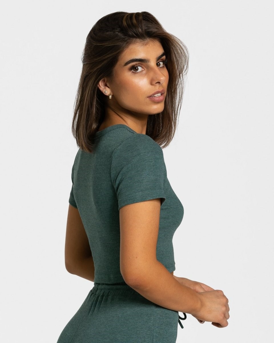 TEVEO Lounge T-Shirt Tmavě Zelene | SOZR-96413