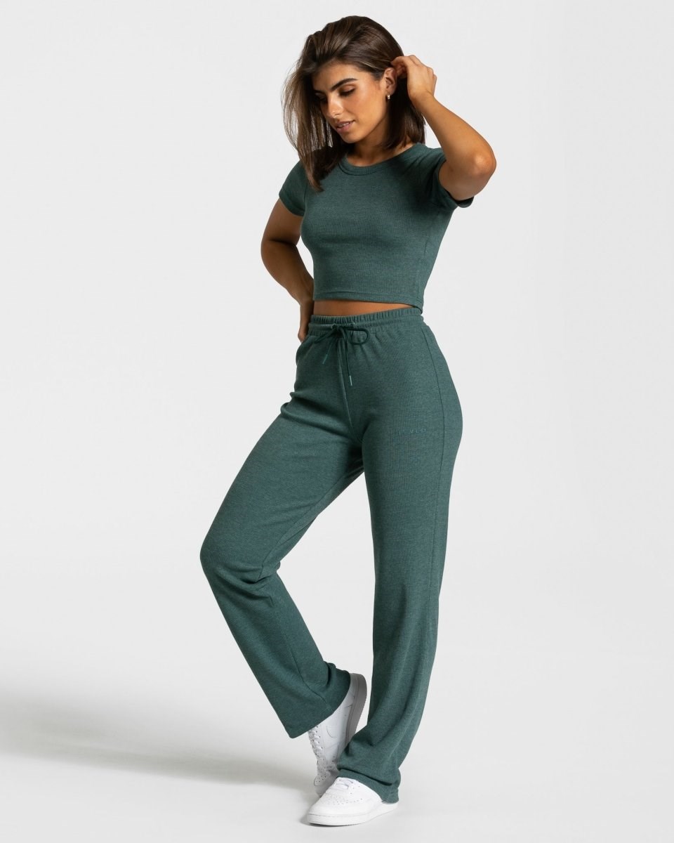 TEVEO Lounge T-Shirt Tmavě Zelene | SOZR-96413