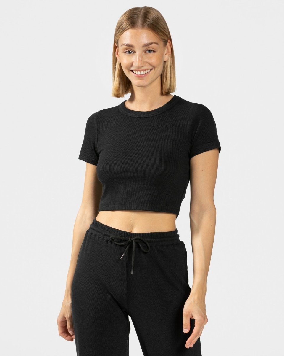 TEVEO Lounge T-Shirt Černé | SGIW-41365