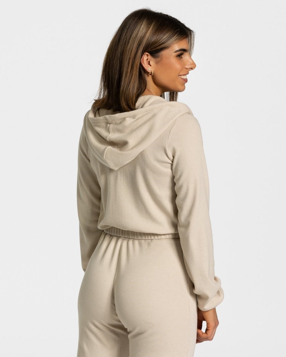 TEVEO Lounge Zip Hoodie Béžový | OTBZ-42186