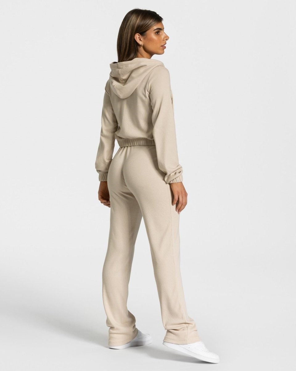 TEVEO Lounge Zip Hoodie Béžový | OTBZ-42186