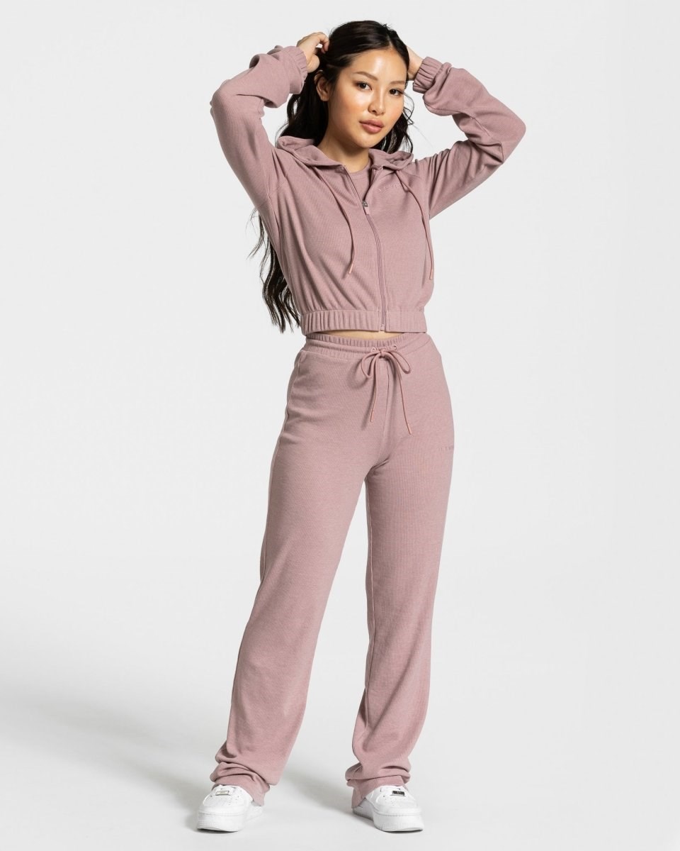TEVEO Lounge Zip Hoodie Růžové | SFDI-98513