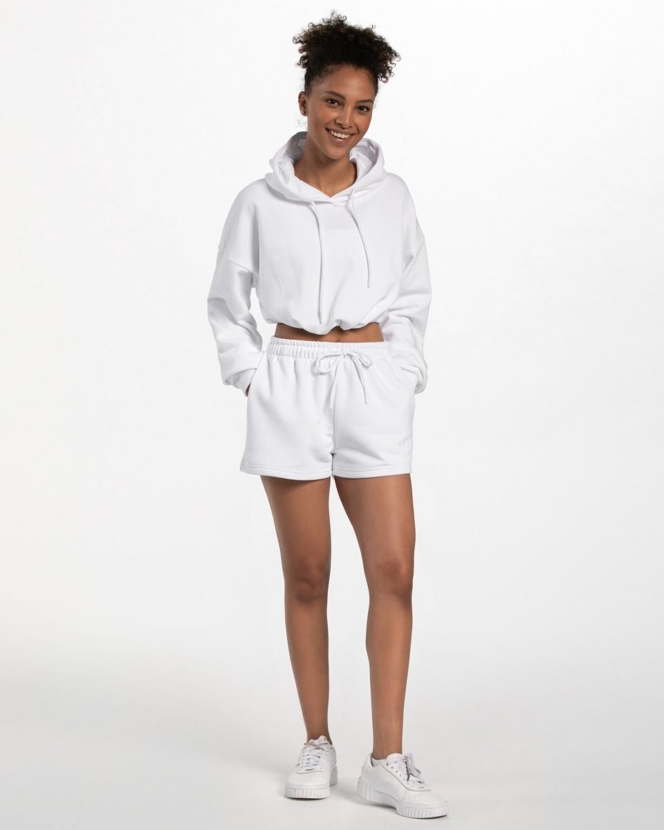 TEVEO Oversized Shorts Bílé | LEQV-54028
