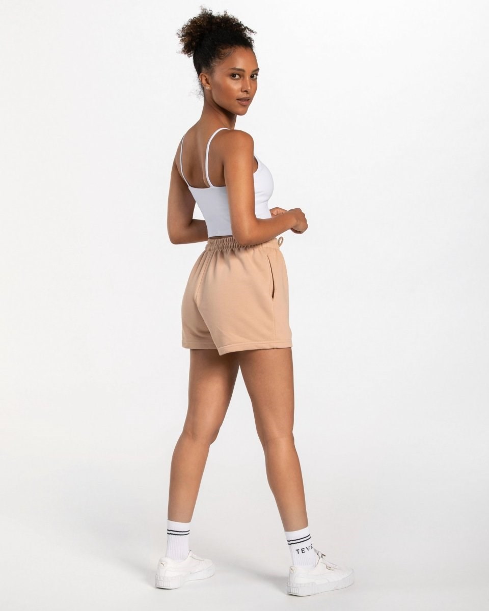 TEVEO Oversized Shorts Nude | ZSQR-04592