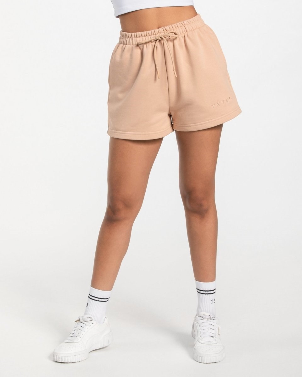 TEVEO Oversized Shorts Nude | ZSQR-04592