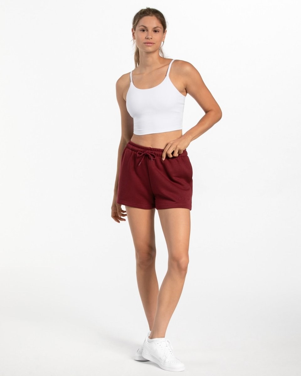 TEVEO Oversized Shorts Červené | SVPY-93614
