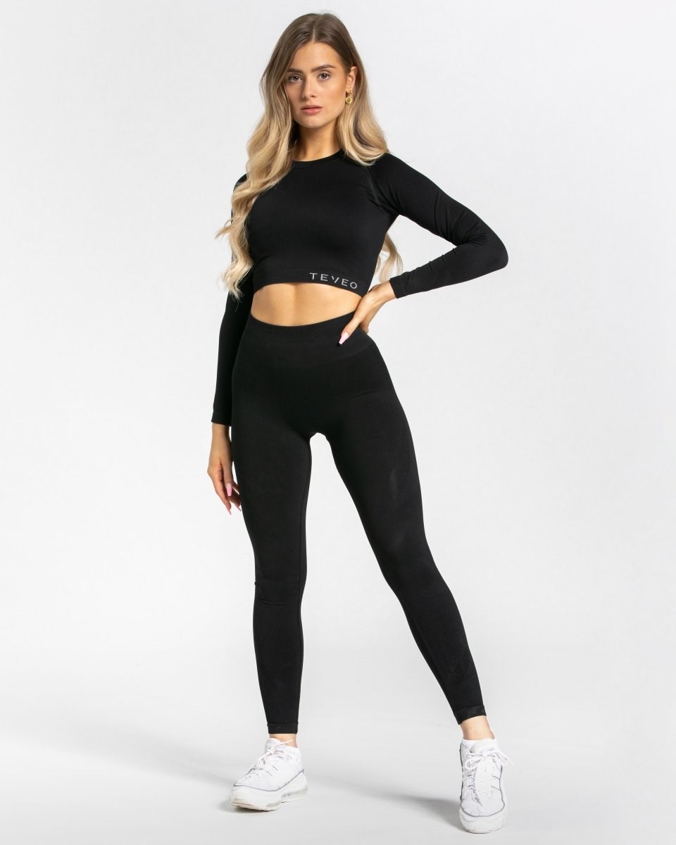 TEVEO Power Longsleeve Černé | CQZR-96235