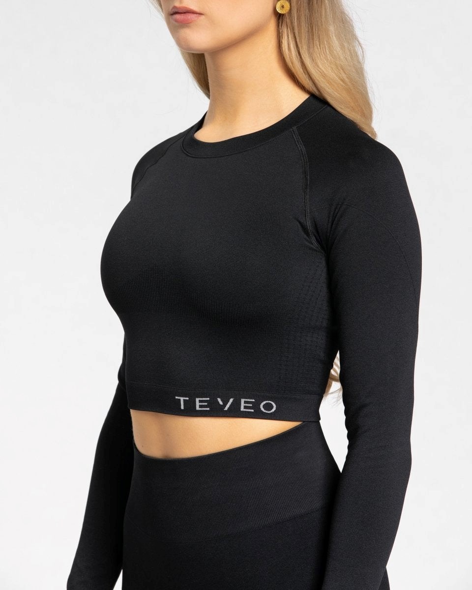 TEVEO Power Longsleeve Černé | CQZR-96235
