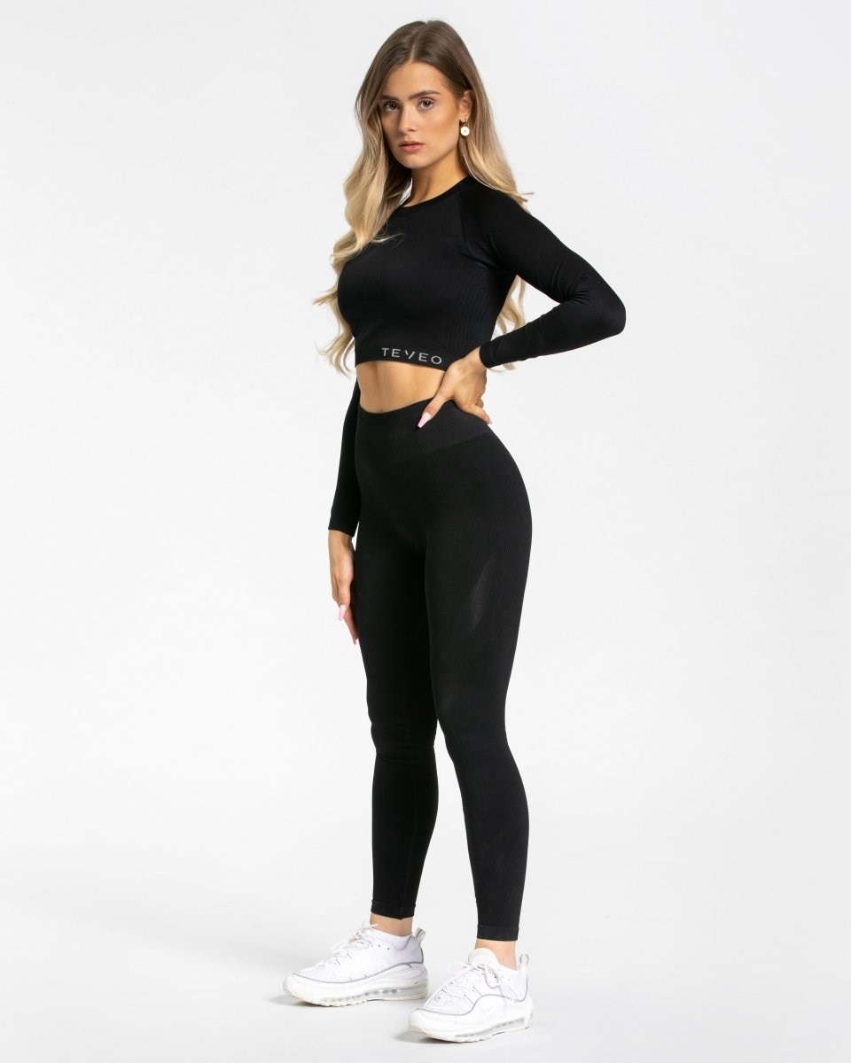 TEVEO Power Longsleeve Černé | CQZR-96235