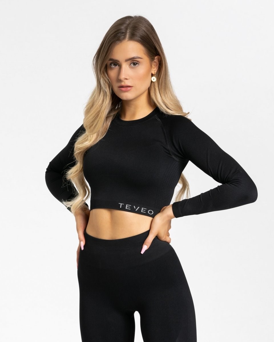 TEVEO Power Longsleeve Černé | CQZR-96235