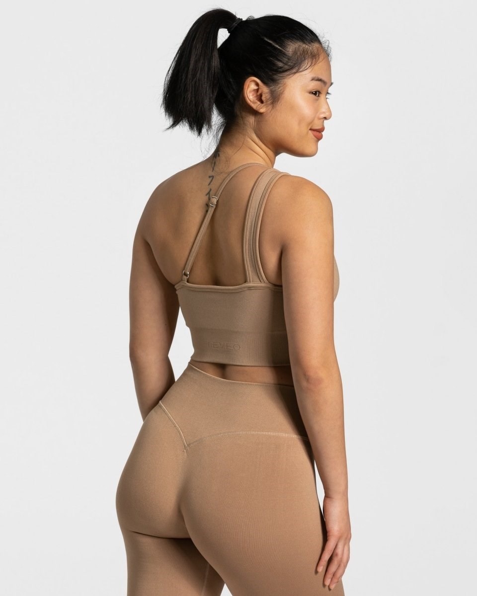 TEVEO Sassy One Shoulder Bh Béžový | TRBX-73629