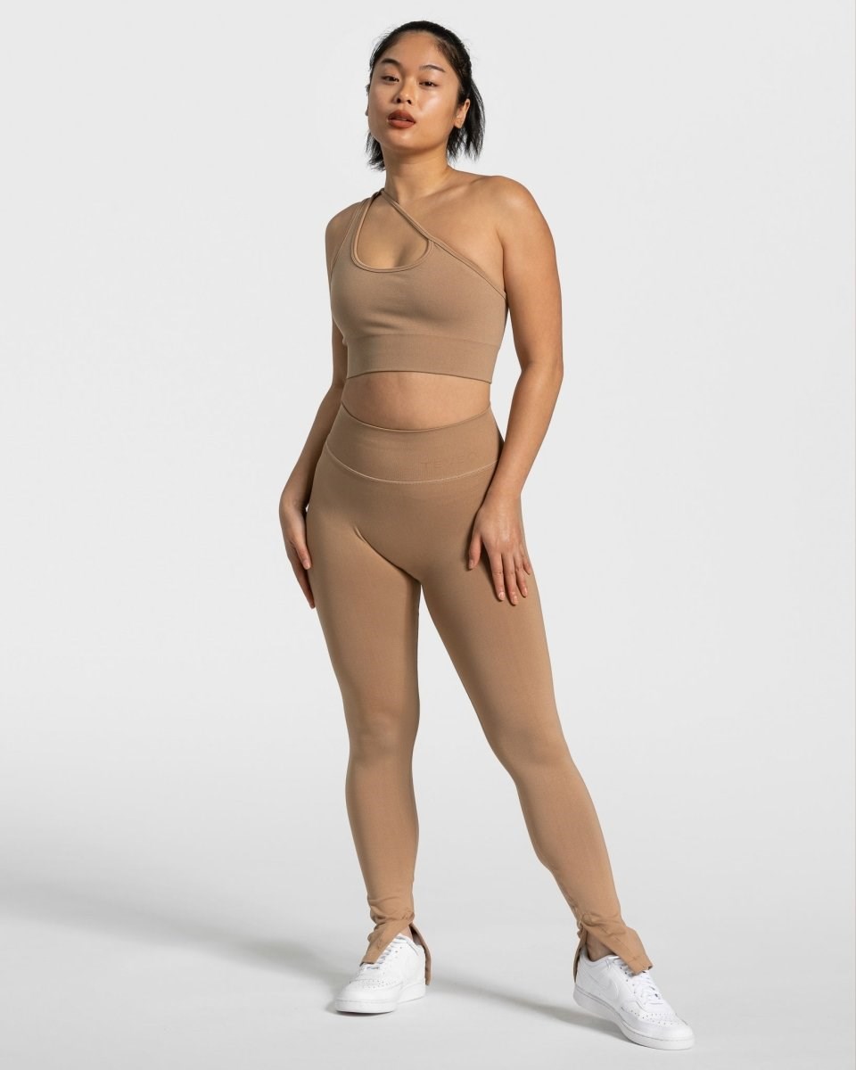 TEVEO Sassy One Shoulder Bh Béžový | TRBX-73629