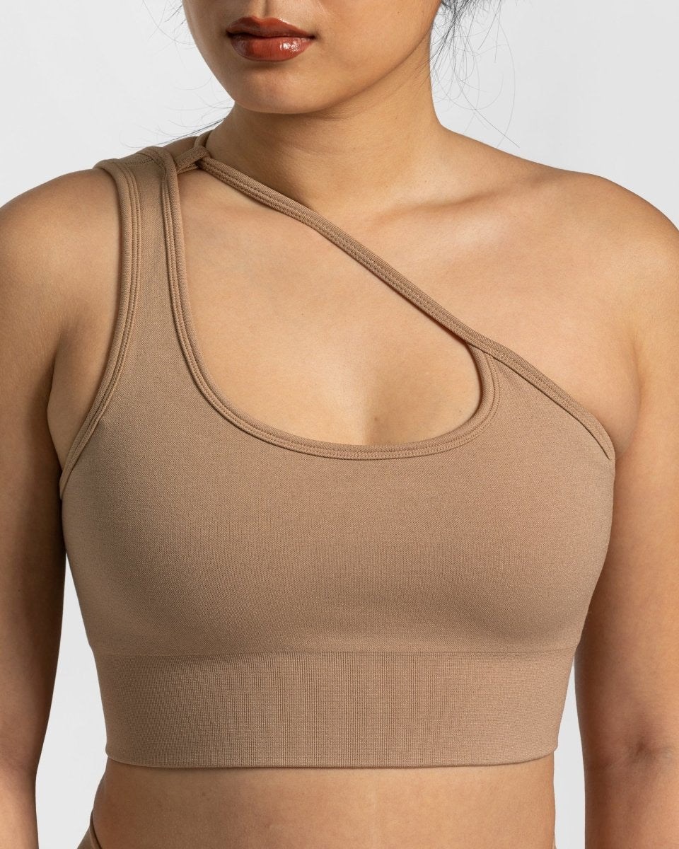 TEVEO Sassy One Shoulder Bh Béžový | TRBX-73629