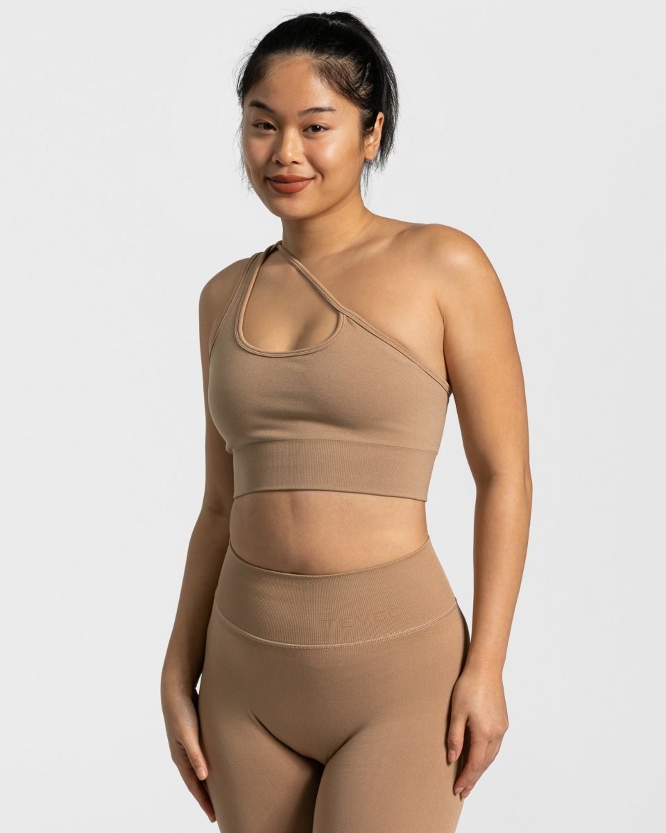 TEVEO Sassy One Shoulder Bh Béžový | TRBX-73629