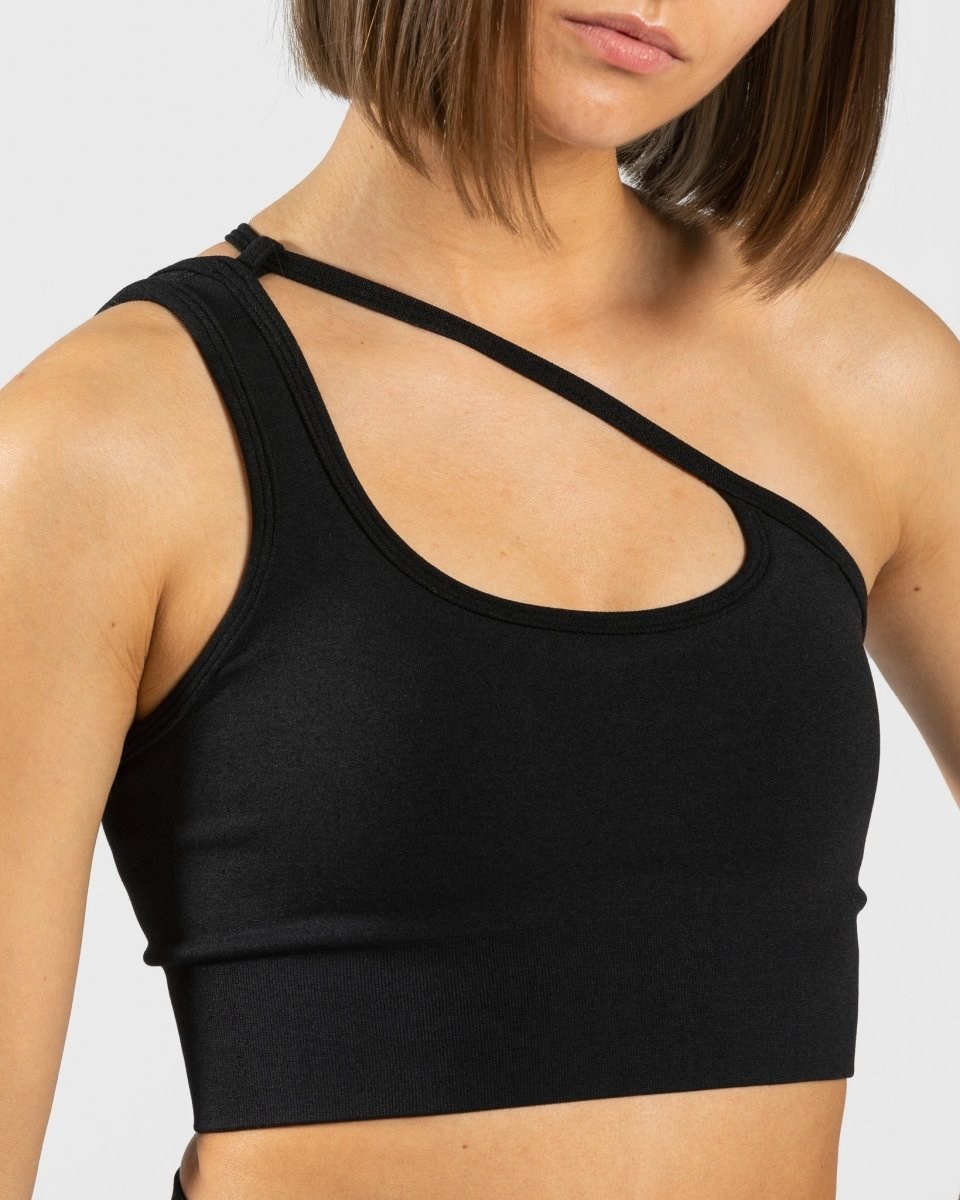 TEVEO Sassy One Shoulder Bh Černé | TIHA-53094