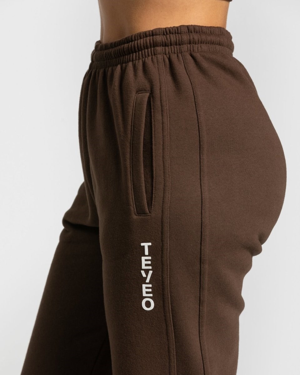 TEVEO Sassy Slit Jogger Braun | XKVO-43801
